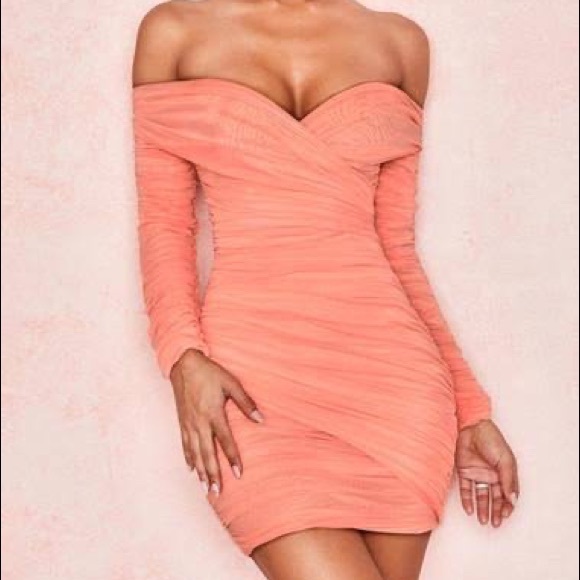House of CB Dresses & Skirts - House of CB - Peach Felicity Dress Size Small